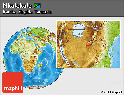 Physical Location Map of Nkalakala