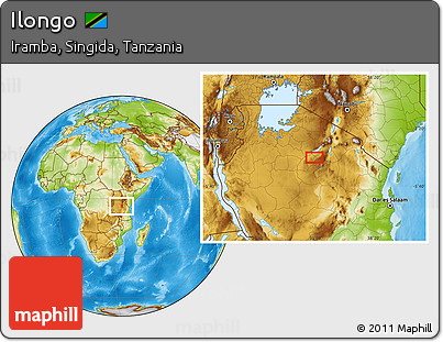 Physical Location Map of Ilongo