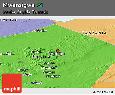 Political Panoramic Map of Mwansigwa