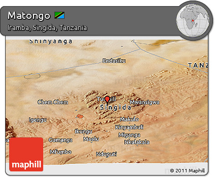 Satellite Panoramic Map of Matongo