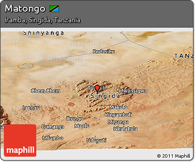 Satellite Panoramic Map of Matongo