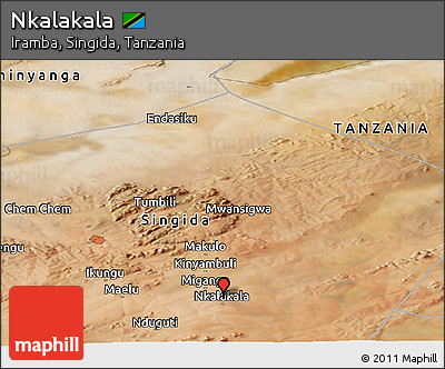 Satellite Panoramic Map of Nkalakala
