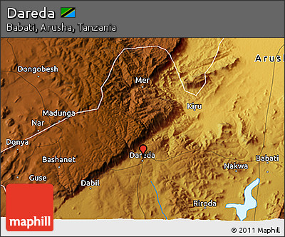 Physical 3D Map of Dareda