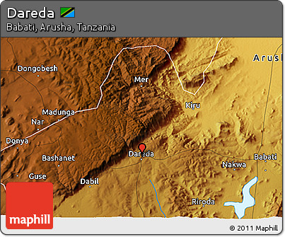 Physical 3D Map of Dareda
