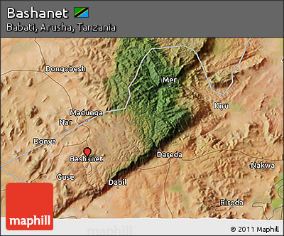 Satellite 3D Map of Bashanet