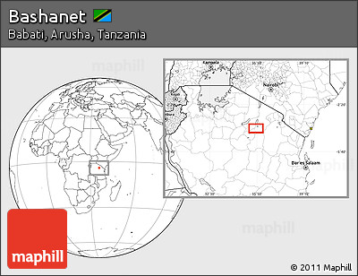 Blank Location Map of Bashanet