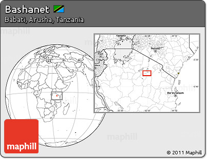 Blank Location Map of Bashanet