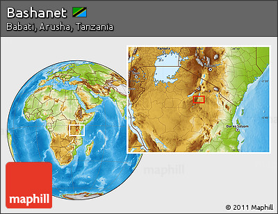 Physical Location Map of Bashanet