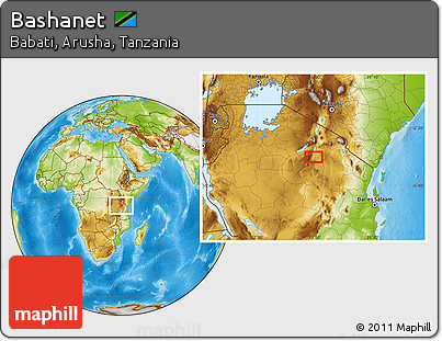 Physical Location Map of Bashanet