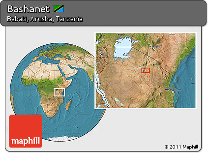 Satellite Location Map of Bashanet