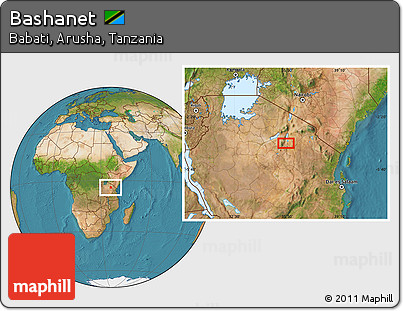 Satellite Location Map of Bashanet