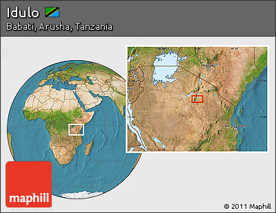 Satellite Location Map of Idulo