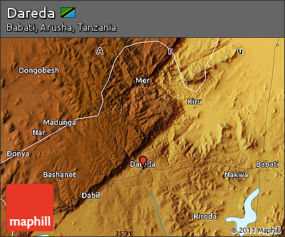 Physical Map of Dareda