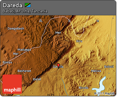 Physical Map of Dareda