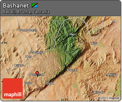 Satellite Map of Bashanet