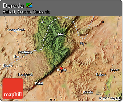 Satellite Map of Dareda