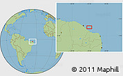 Savanna Style Location Map of the area around 4° 1' 30" S, 37° 19' 30" W