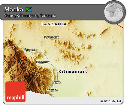 Physical 3D Map of Manka