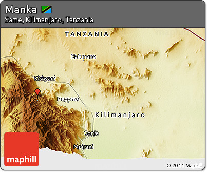 Physical 3D Map of Manka