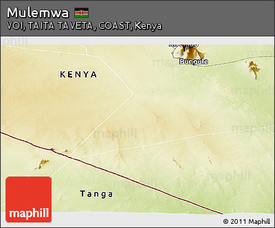 Physical Panoramic Map of Mulemwa