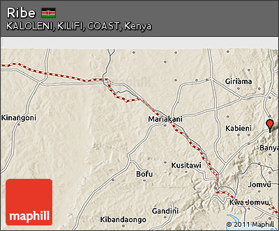 Shaded Relief 3D Map of Ribe