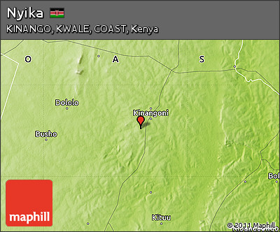 Physical Map of Nyika