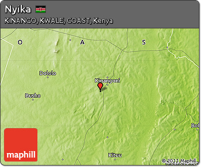 Physical Map of Nyika