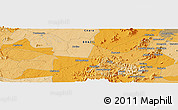 Political Panoramic Map of the area around 4° 1' 30" S, 39° 1' 29" W