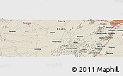 Shaded Relief Panoramic Map of the area around 4° 1' 30" S, 39° 1' 29" W