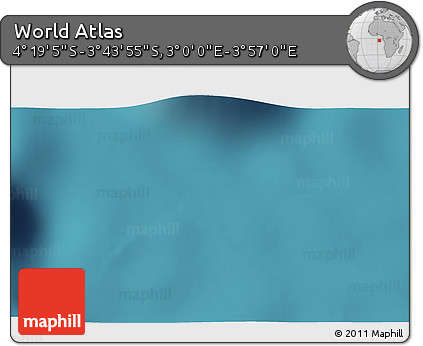 Satellite 3D Map of the Area around 4° 1' 30" S, 3° 28' 30" E