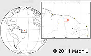 Blank Location Map of the area around 4° 1' 30" S, 40° 43' 30" W