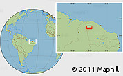 Savanna Style Location Map of the area around 4° 1' 30" S, 40° 43' 30" W