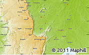 Physical Map of the area around 4° 1' 30" S, 40° 43' 30" W