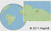Savanna Style Location Map of the area around 4° 1' 30" S, 42° 25' 29" W