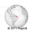 Outline Map of the Area around 4° 1' 30" S, 45° 49' 30" W, rectangular outline