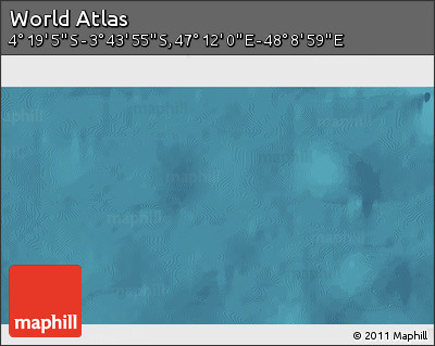 Satellite 3D Map of the Area around 4° 1' 30" S, 47° 40' 29" E