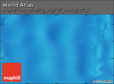 Physical Map of the Area around 4° 1' 30" S, 4° 10' 30" W