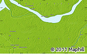 Physical Map of the area around 4° 1' 30" S, 61° 58' 30" W