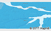 Political 3D Map of the area around 4° 1' 30" S, 63° 40' 30" W