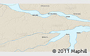 Shaded Relief 3D Map of the area around 4° 1' 30" S, 63° 40' 30" W