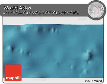 Satellite 3D Map of the Area around 4° 1' 30" S, 71° 28' 29" E