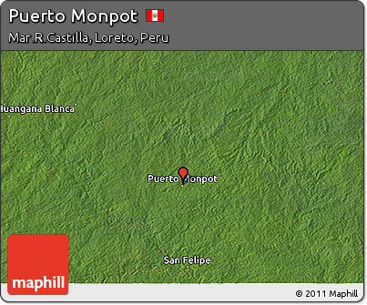 Satellite 3D Map of Puerto Monpot