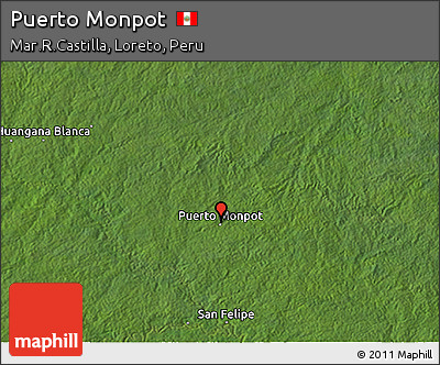 Satellite 3D Map of Puerto Monpot