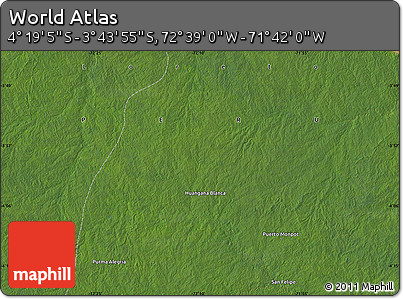 Satellite Map of the Area around 4° 1' 30" S, 72° 10' 30" W