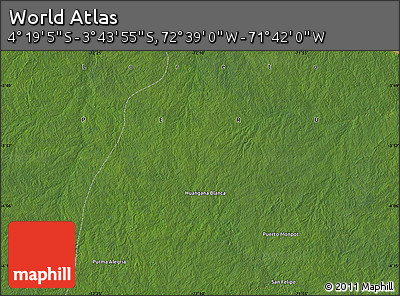 Satellite Map of the Area around 4° 1' 30" S, 72° 10' 30" W