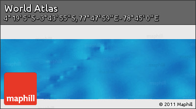 Physical Panoramic Map of the Area around 4° 1' 30" S, 78° 16' 30" E