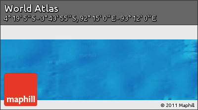 Political Panoramic Map of the Area around 4° 1' 30" S, 92° 43' 29" E