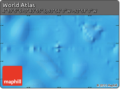 Physical Map of the Area around 4° 1' 30" S, 93° 25' 30" W