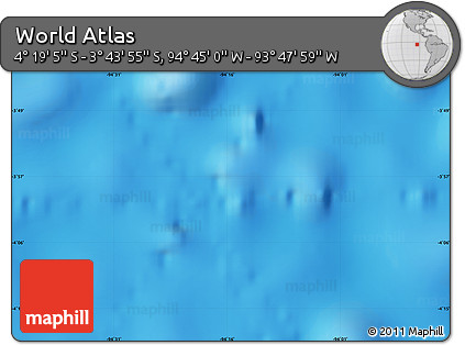 Shaded Relief Map of the Area around 4° 1' 30" S, 94° 16' 30" W