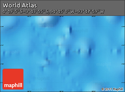 Shaded Relief Map of the Area around 4° 1' 30" S, 94° 16' 30" W